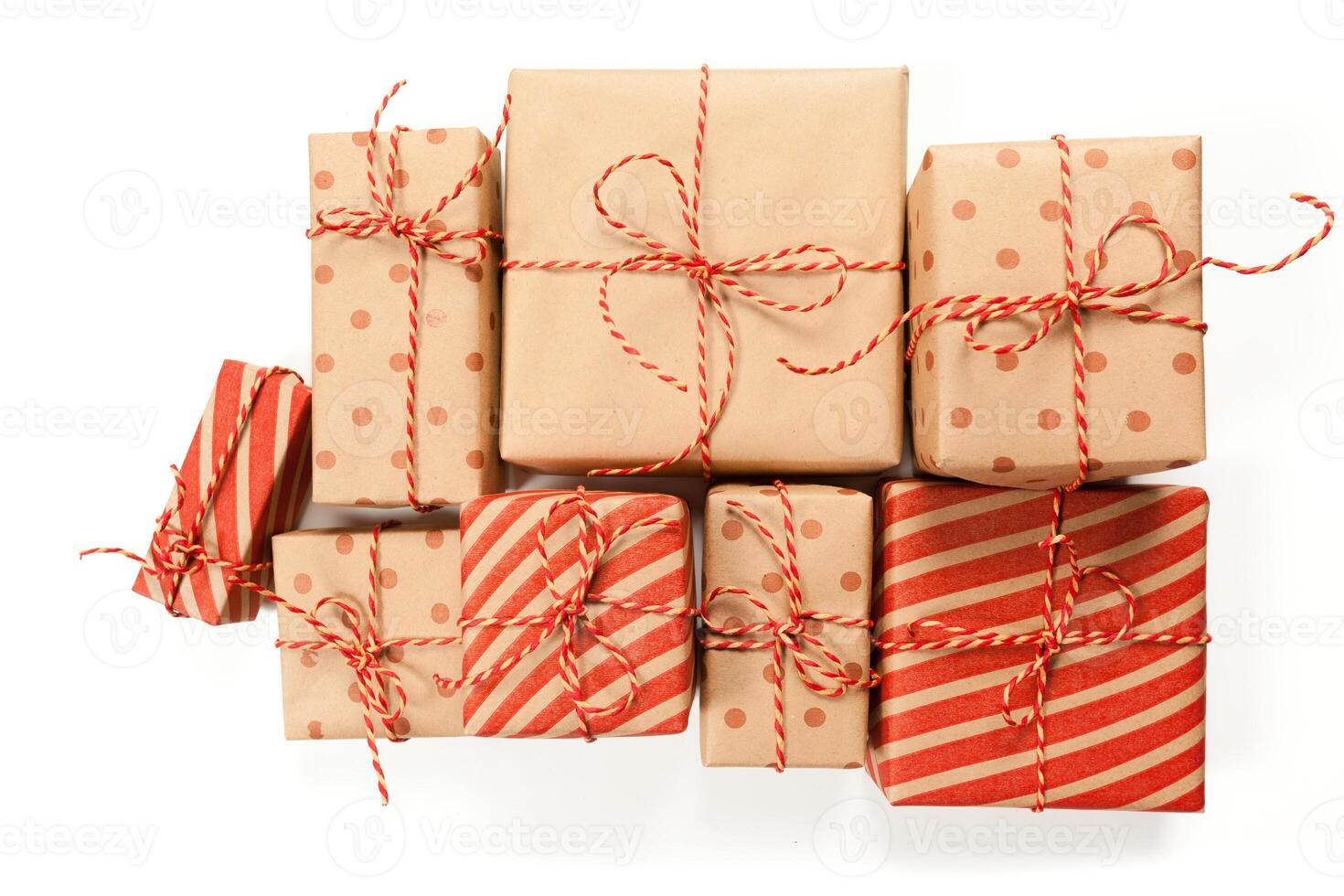 Christmas handmade gift boxes photo