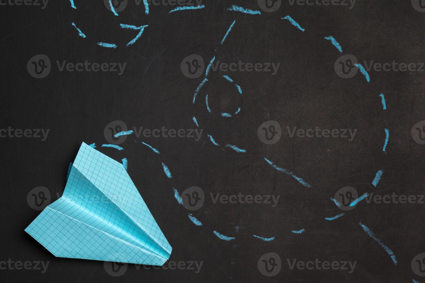 Origami paper airplane. photo