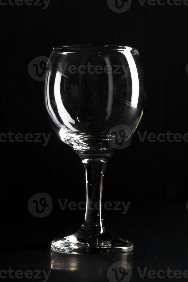 Silhouette of wineglass photo