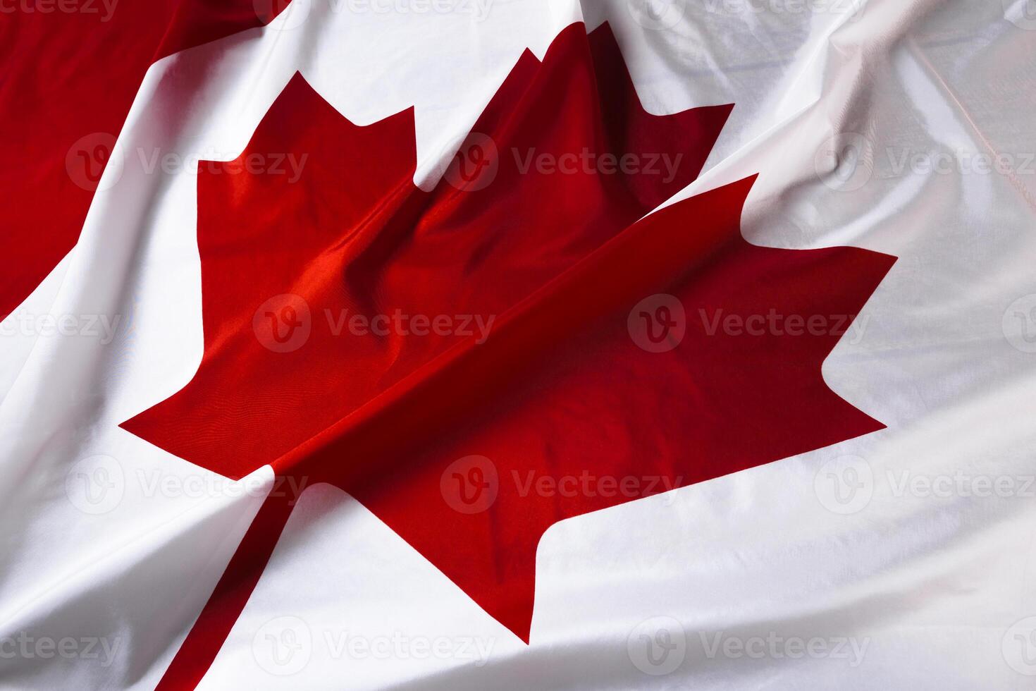 wavy Canadian flag photo