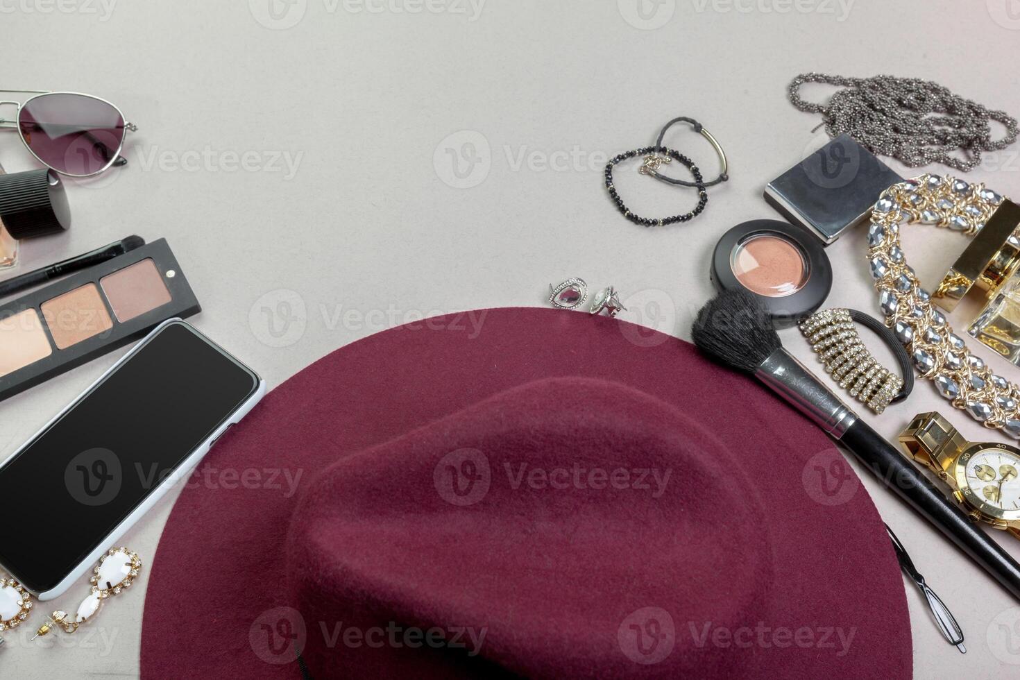 View on women bag stuff photo