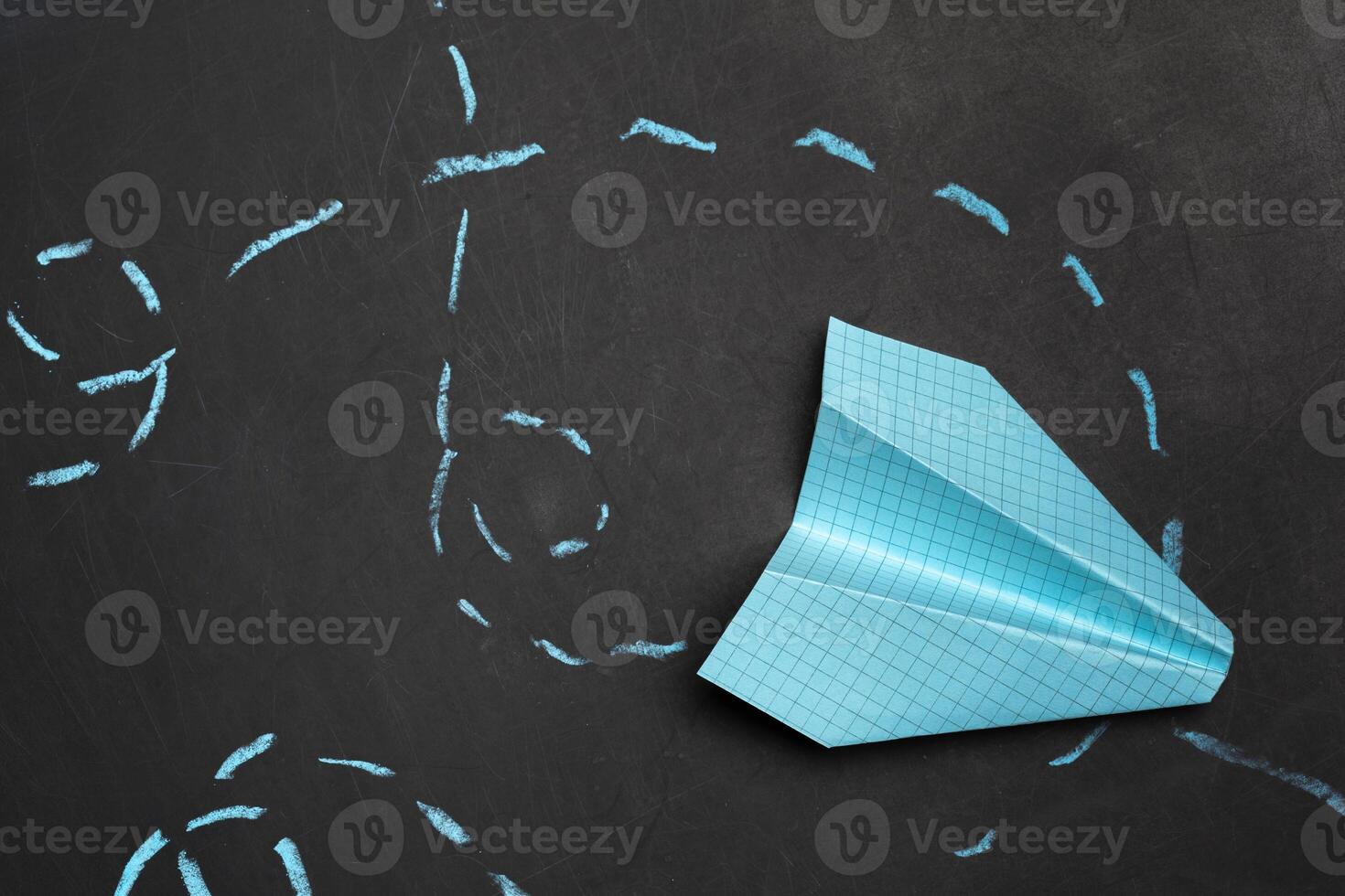 Origami paper airplane. photo