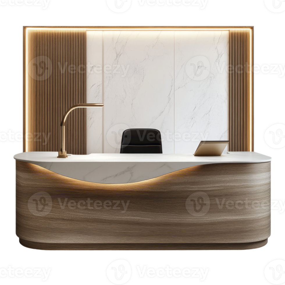 Reception desk on Transparent background png