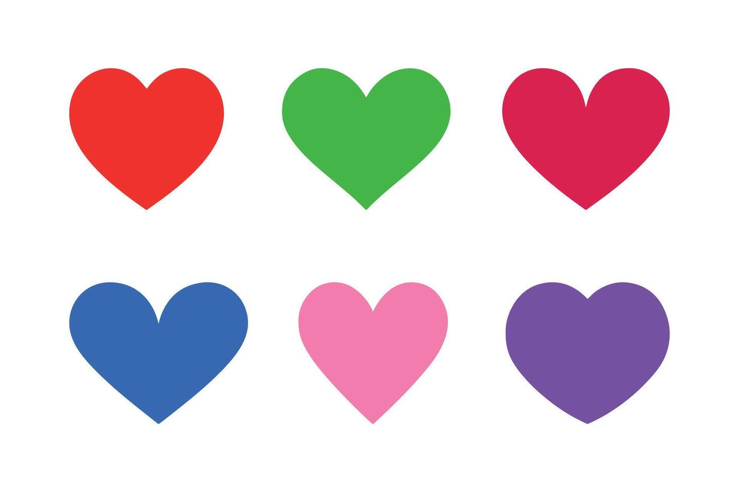 Romantic Love Heart Vectors Illustrations for Print and Digital Designs