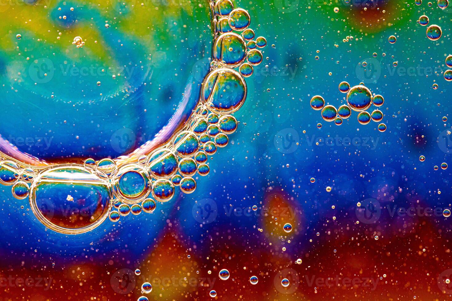 Colorful background with bubbles. Abstract background. Close up. photo
