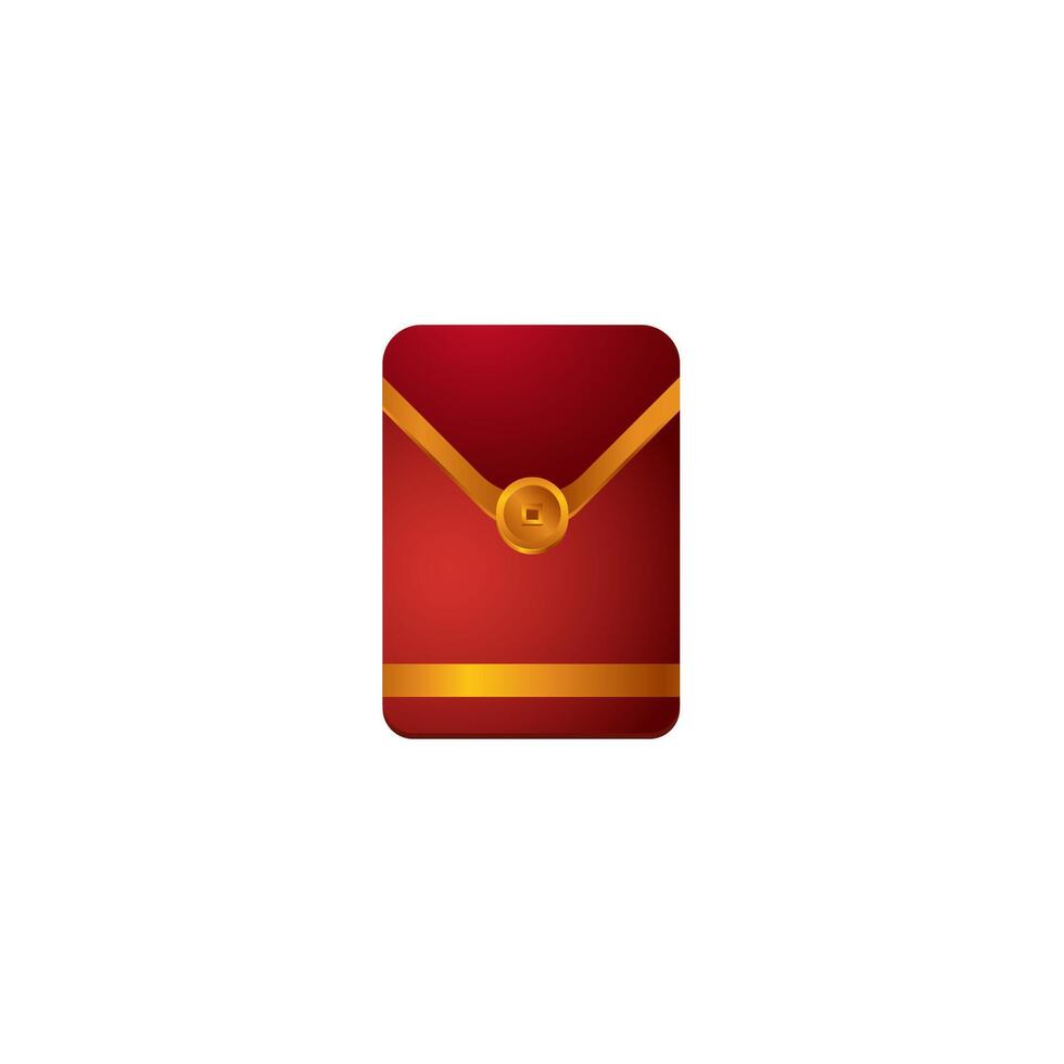 Chinese New Year Red Envelope Design, translate happiness vector