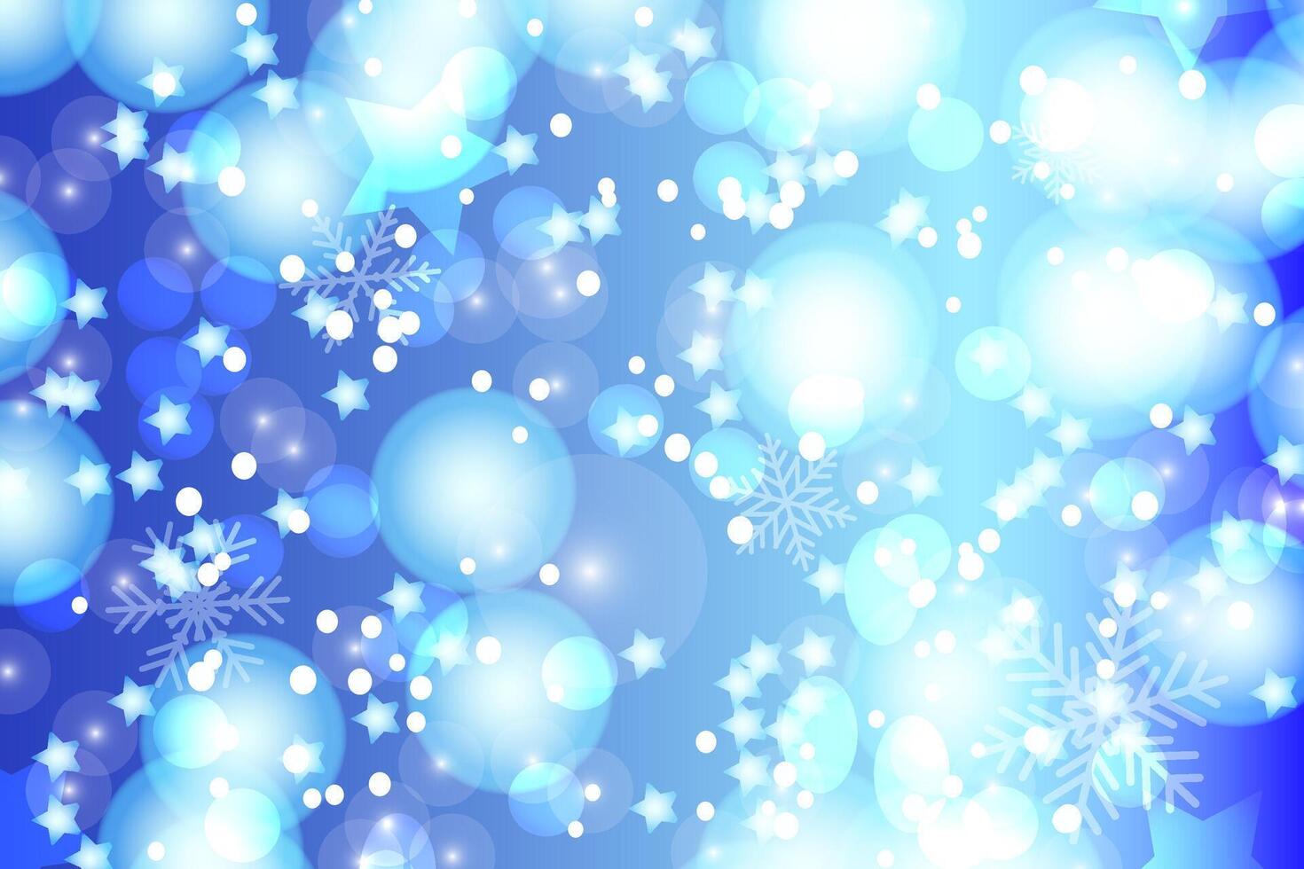 Christmas new year winter snowflakes and Sparkling Glitter Background. Falling Shiny Confetti with Shards. Shining Light Effect vector
