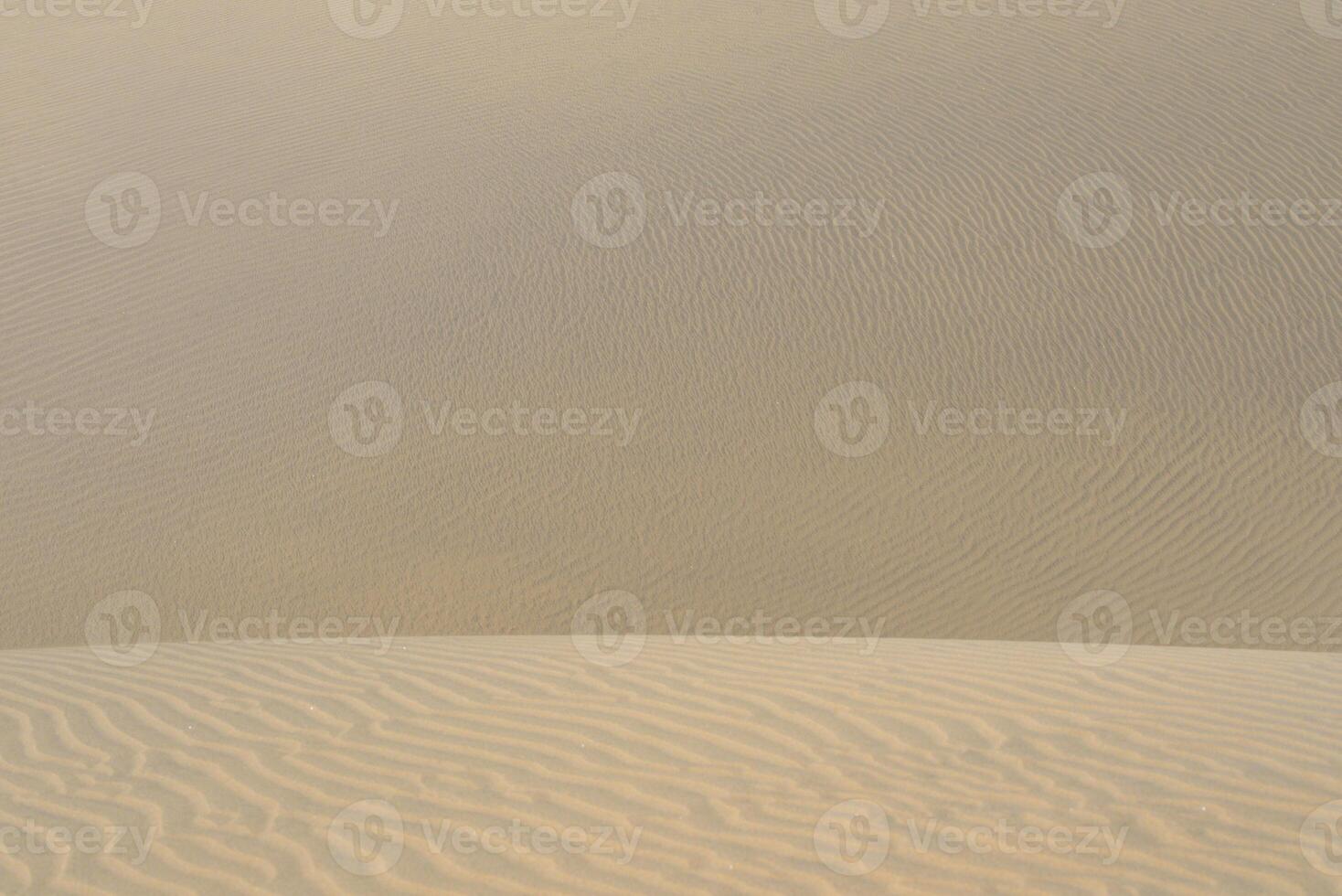 Sand textured pattern with copy space. Abstract background wallpaper. Sand waves in a desert dune photo