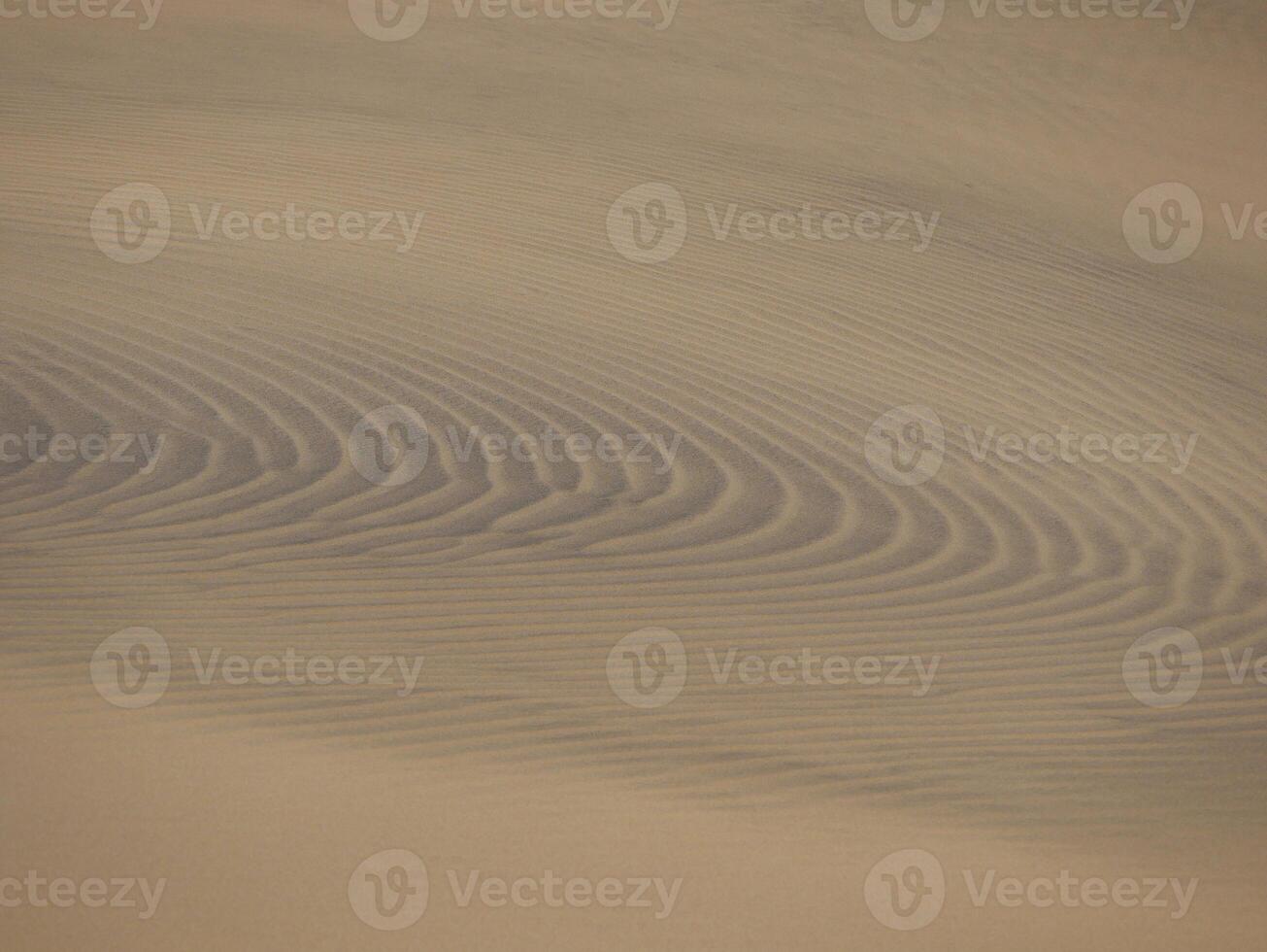 Sand textured pattern with copy space. Abstract background wallpaper. Sand waves in a desert dune photo