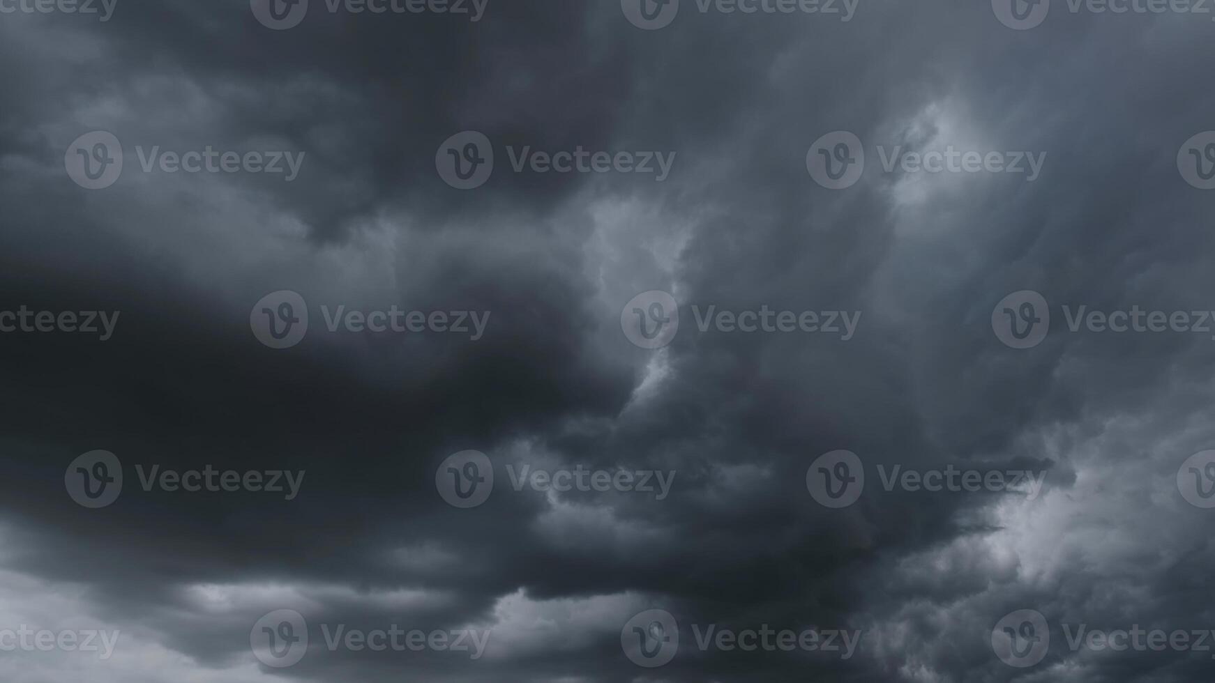 Dramatic dark storm clouds photo