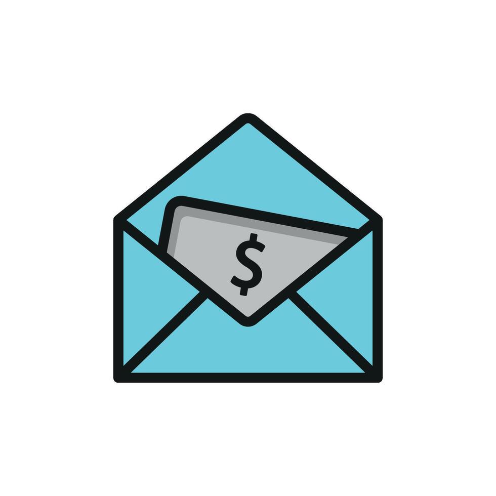 Envelpe letter icon stationary for business information or communication massages paper vector