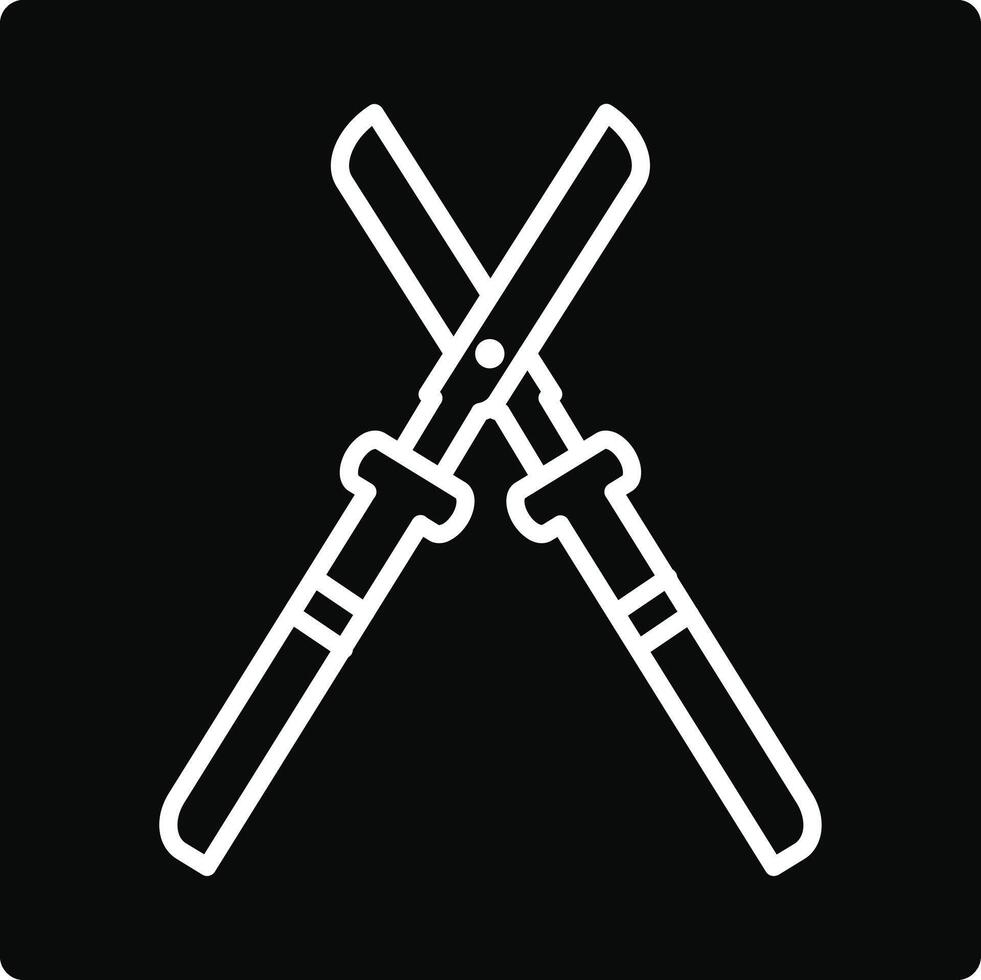 Farming Scissor Illustration Icon vector