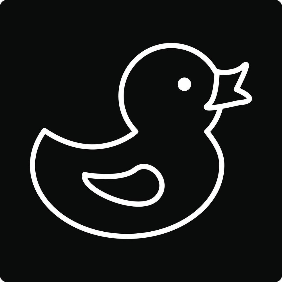 Duck Toy Illustration Icon vector