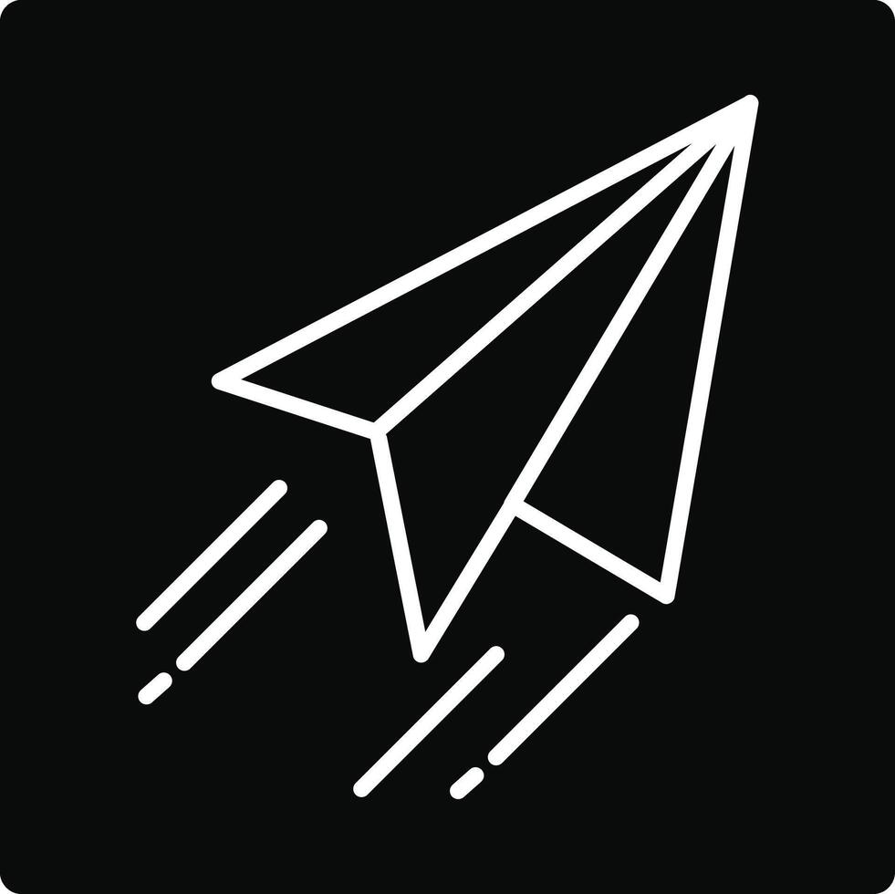 Paper Plane Illustration Icon vector