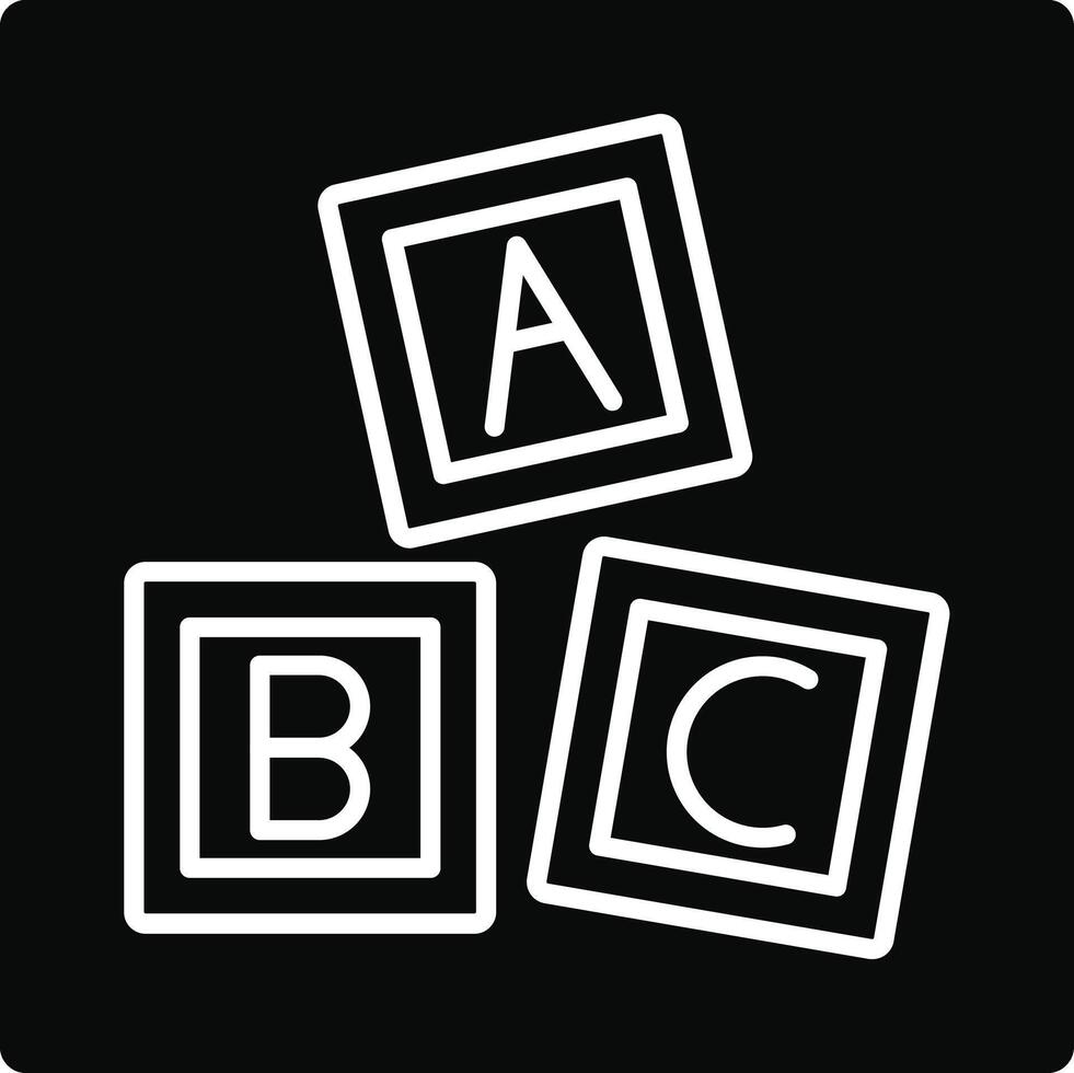 ABC Blocks Illustration Icon vector