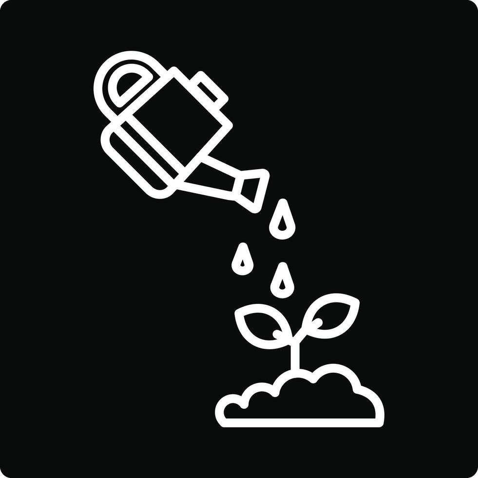 Watering Can Illustration Icon vector