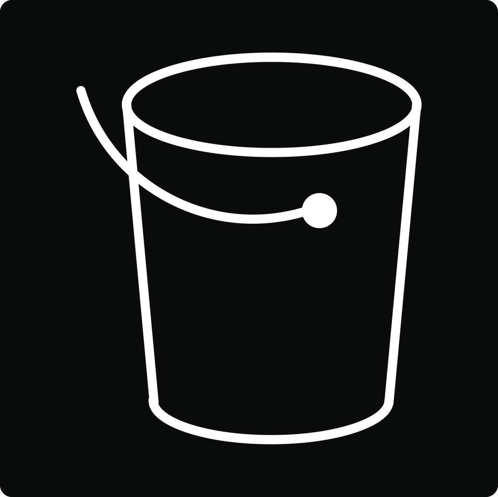 Bucket Illustration Icon vector
