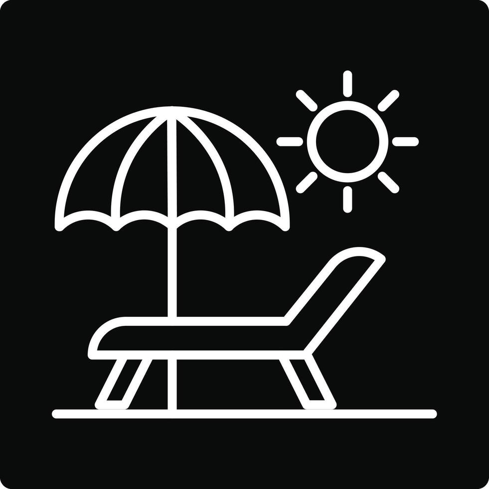Beach Illustration Icon vector