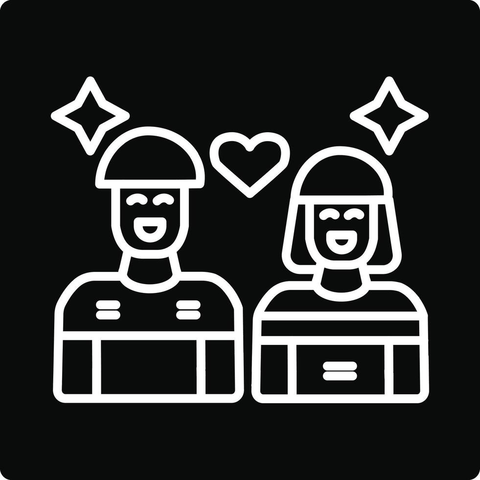 Couple Illustration Icon vector