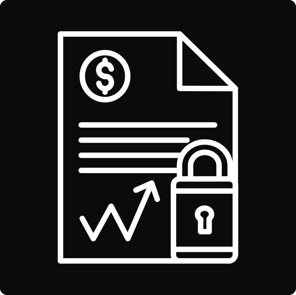 Document Security Illustration Icon vector