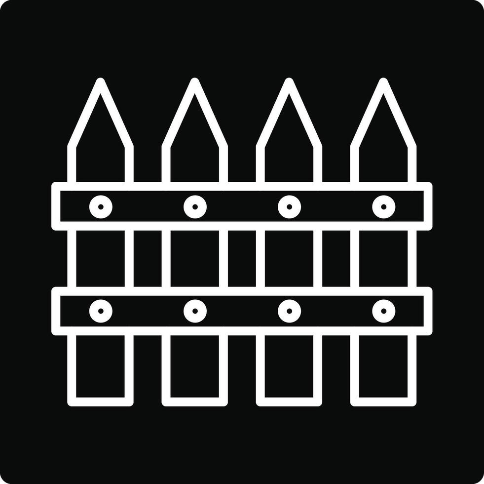 Fence Illustration Icon vector