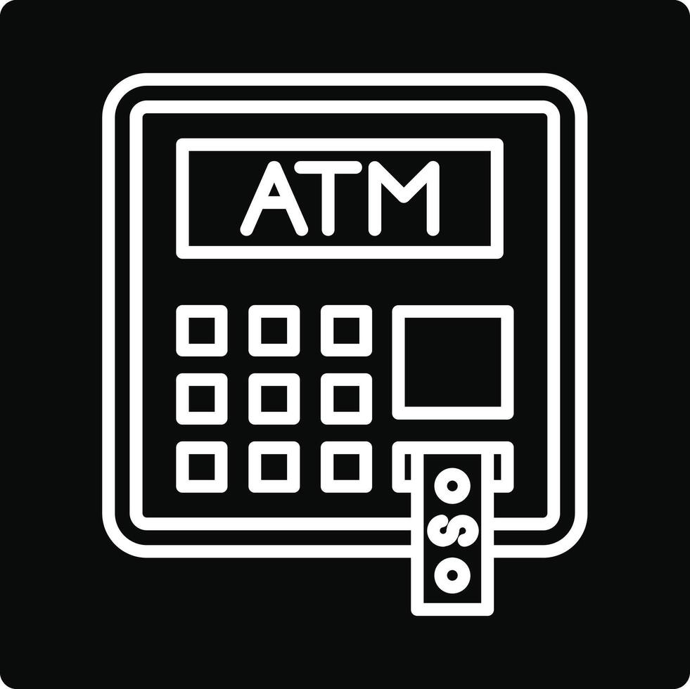 Atm machine icon illustration vector