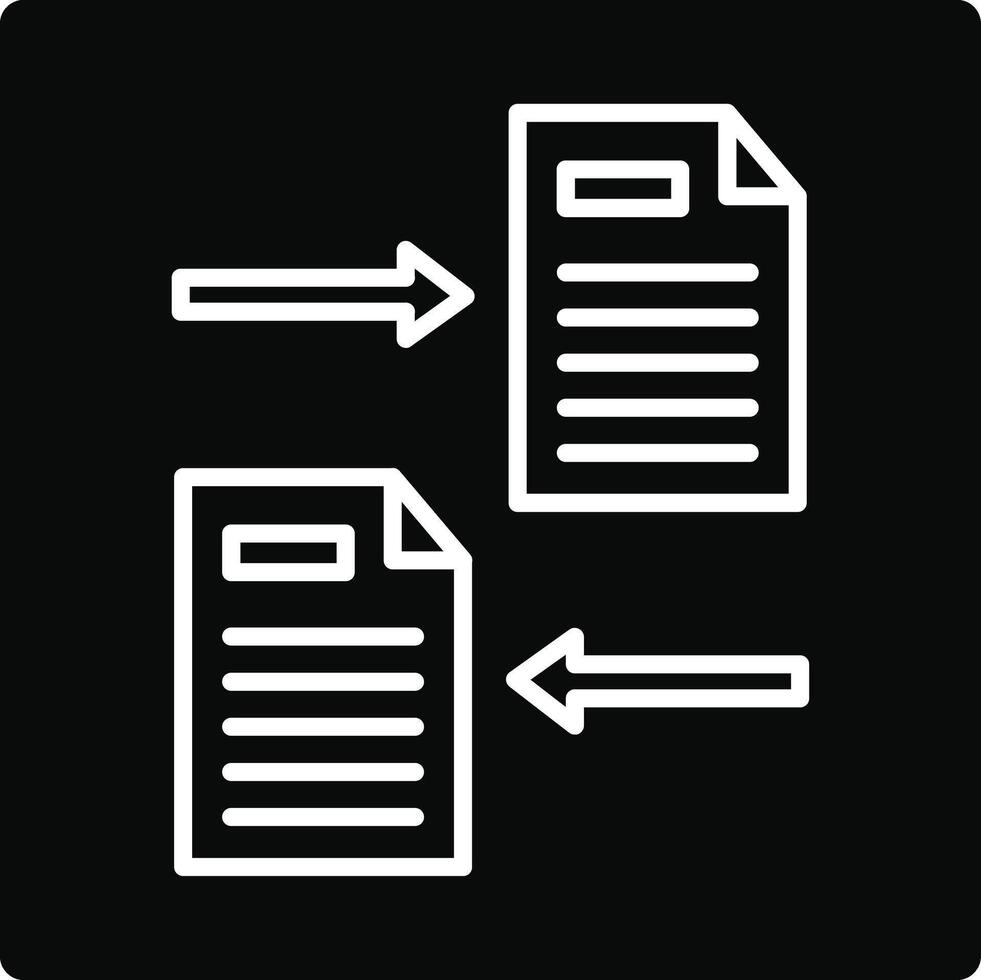 File Sharing Illustration Icon vector