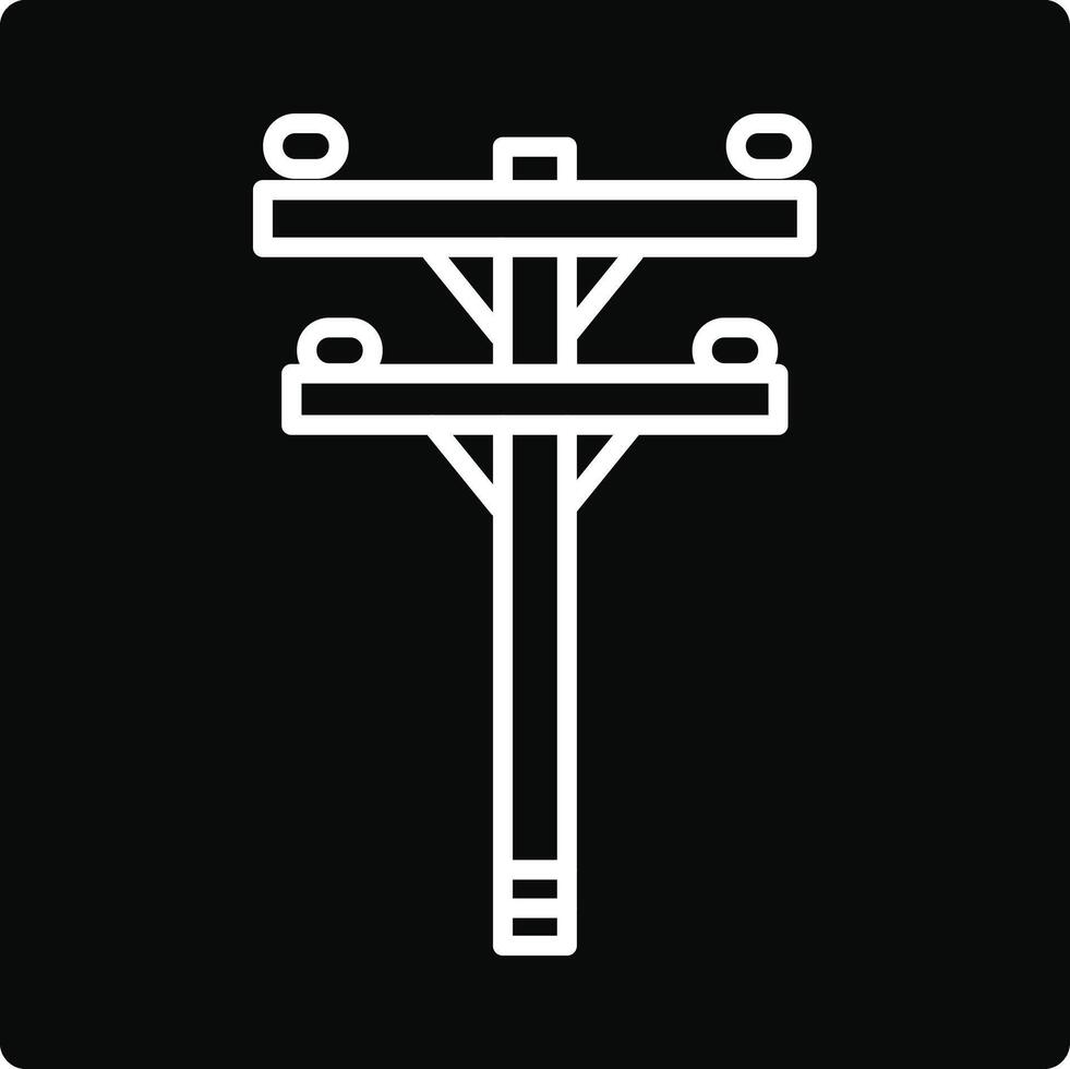 Electricity pole icon illustration vector