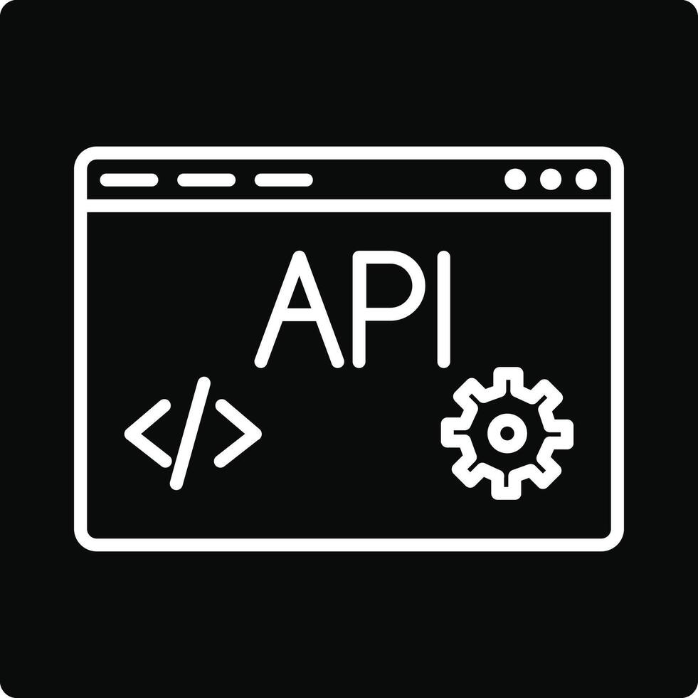 Web API Illustration Icon vector