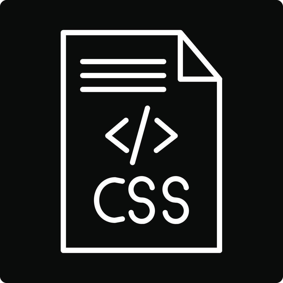 CSS Code Illustration Icon vector