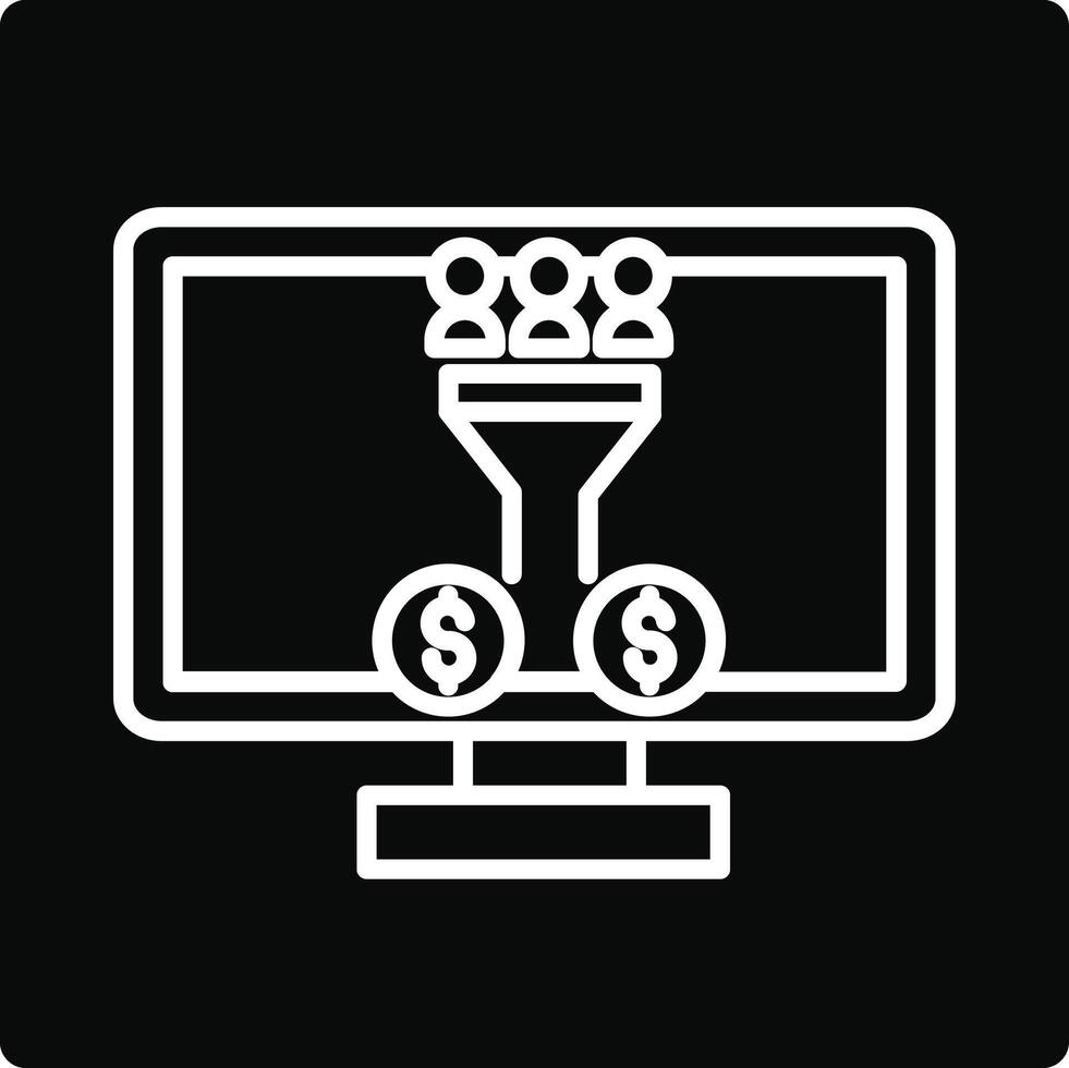 Conversion Marketing Illustration Icon vector