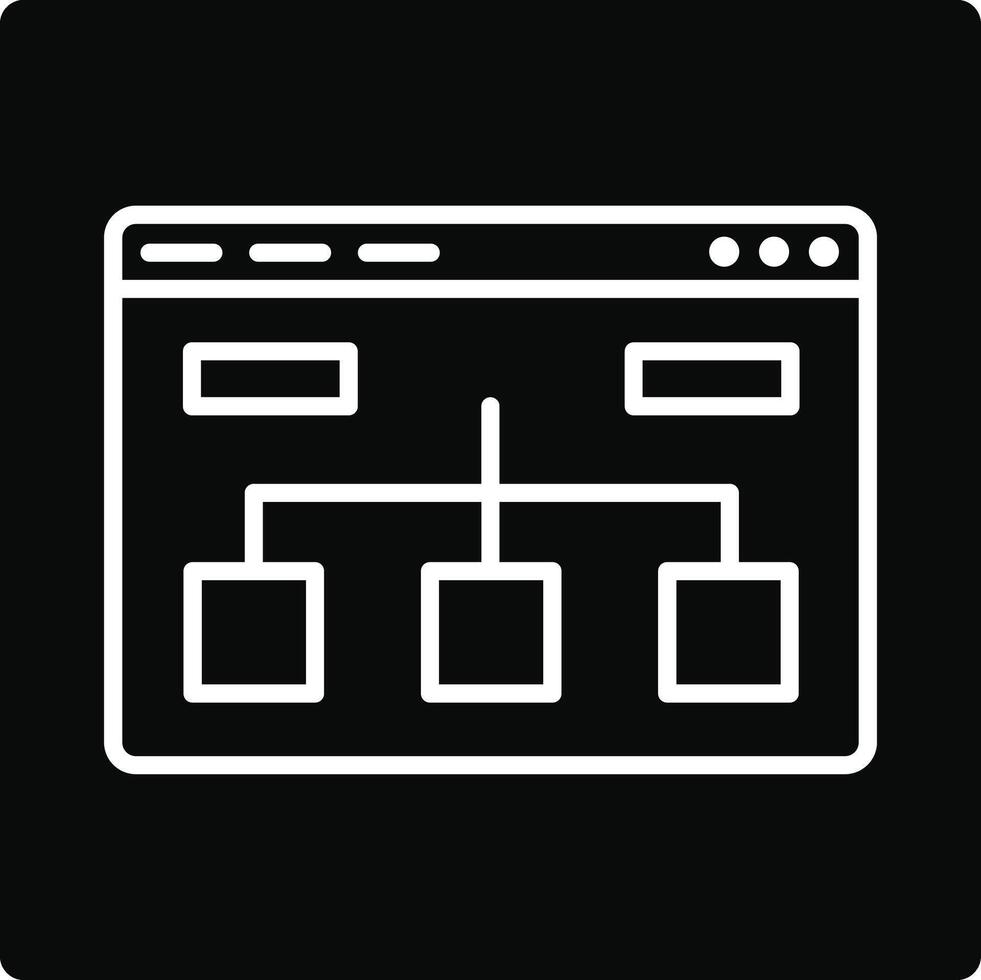 Website Structure Illustration Icon vector