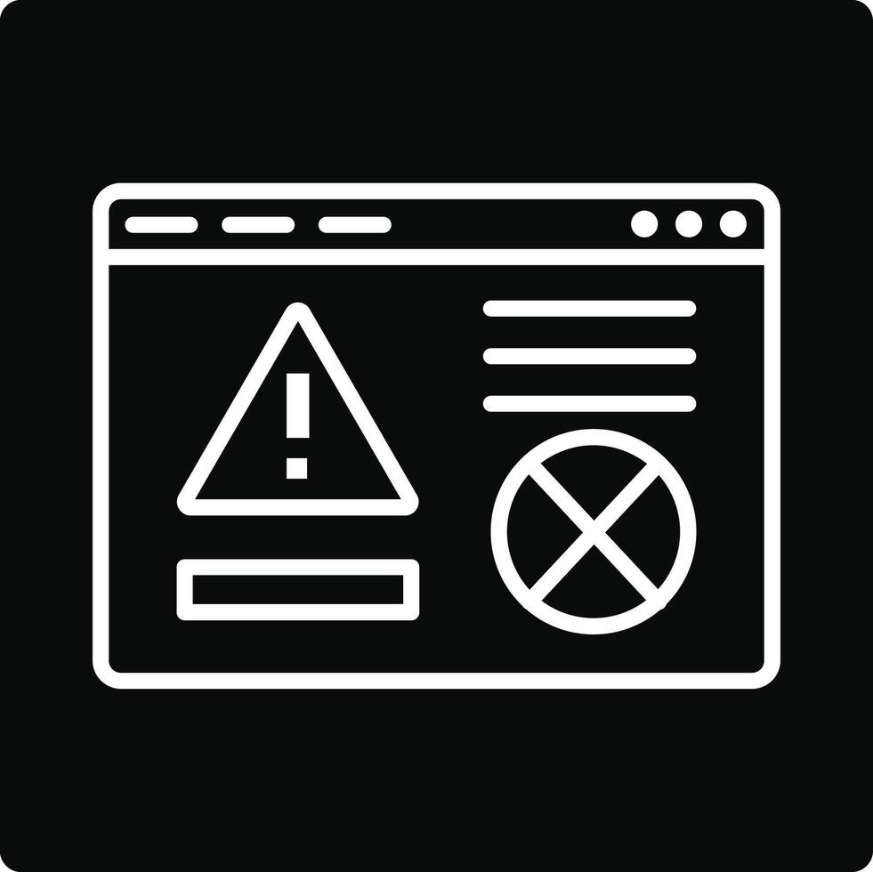 Website Error Illustration Icon vector