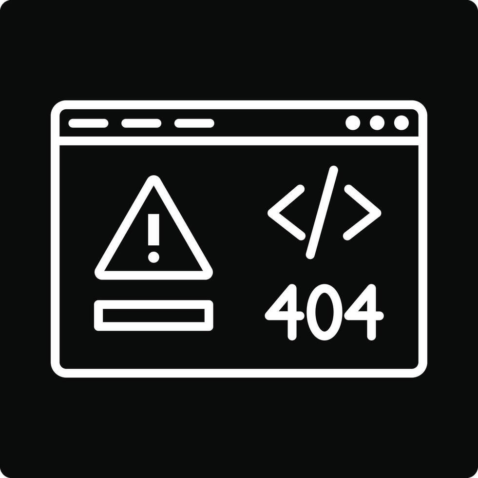 Code Error Illustration Icon vector