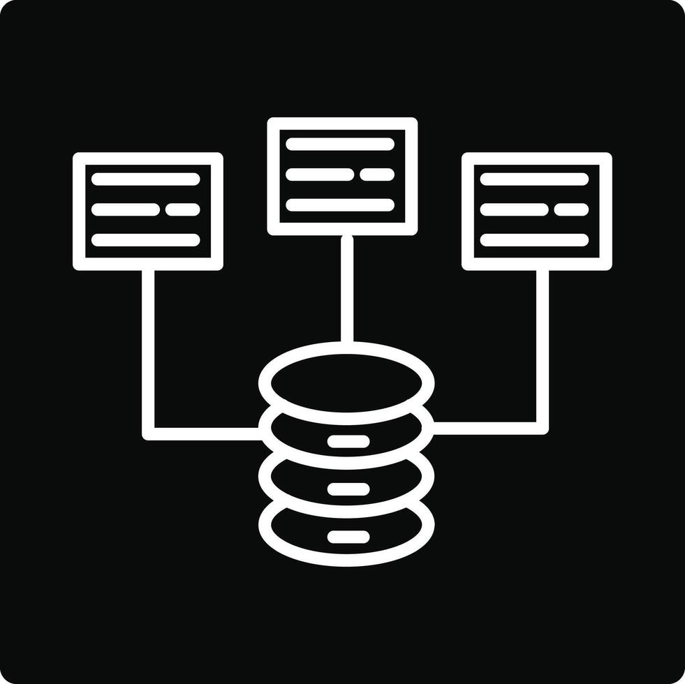 Big Data Illustration Icon vector
