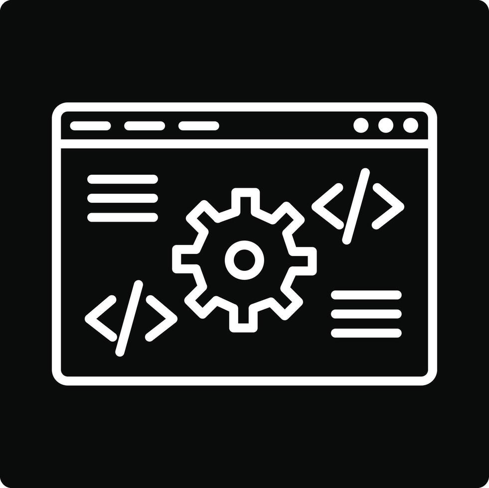 Code Settings Illustration Icon vector
