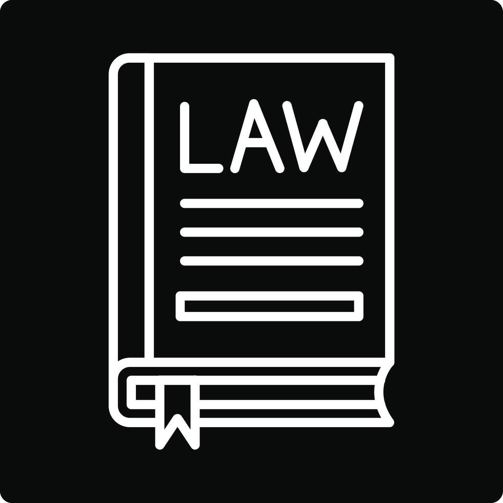 Law Book Illustration Icon vector