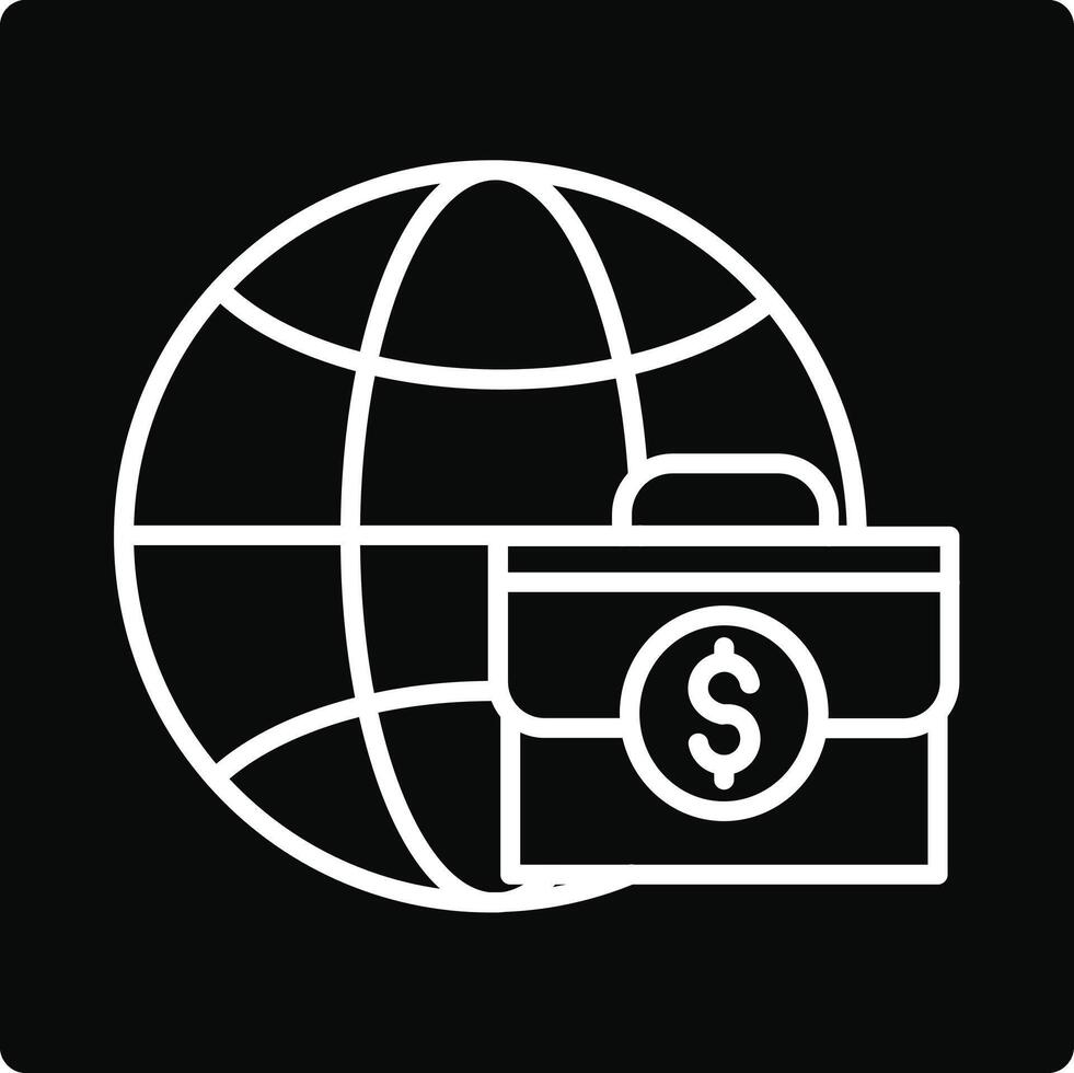 Worldwide Business Illustration Icon vector