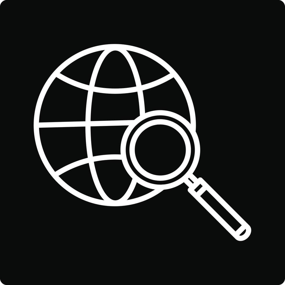 Global Search Illustration Icon vector