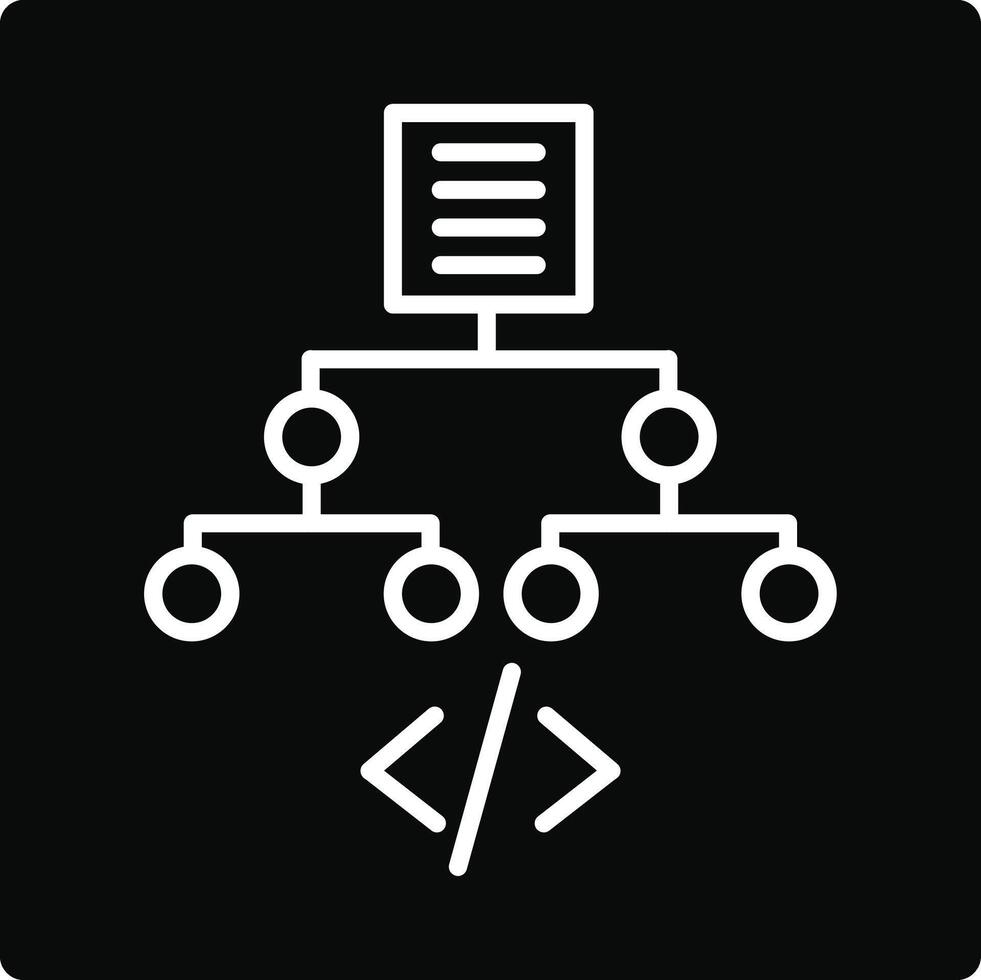 Algorithm Illustration Icon vector