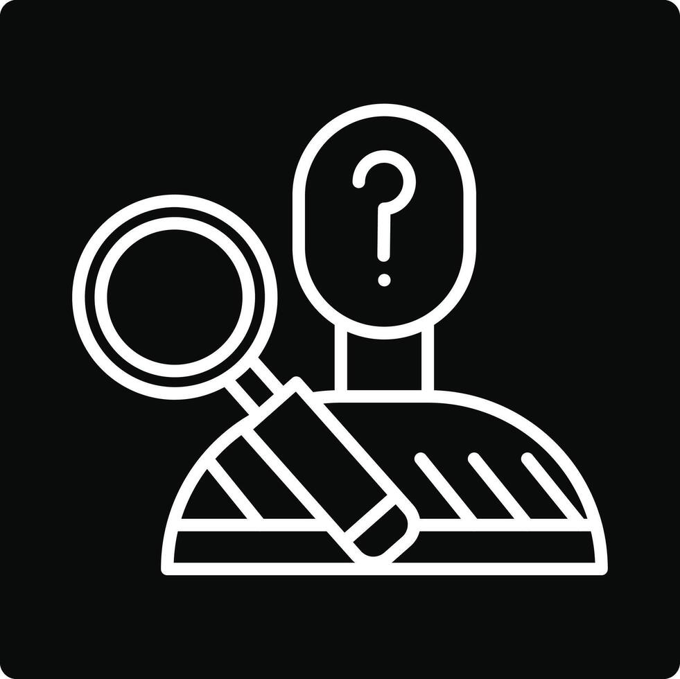 Suspect Illustration Icon vector