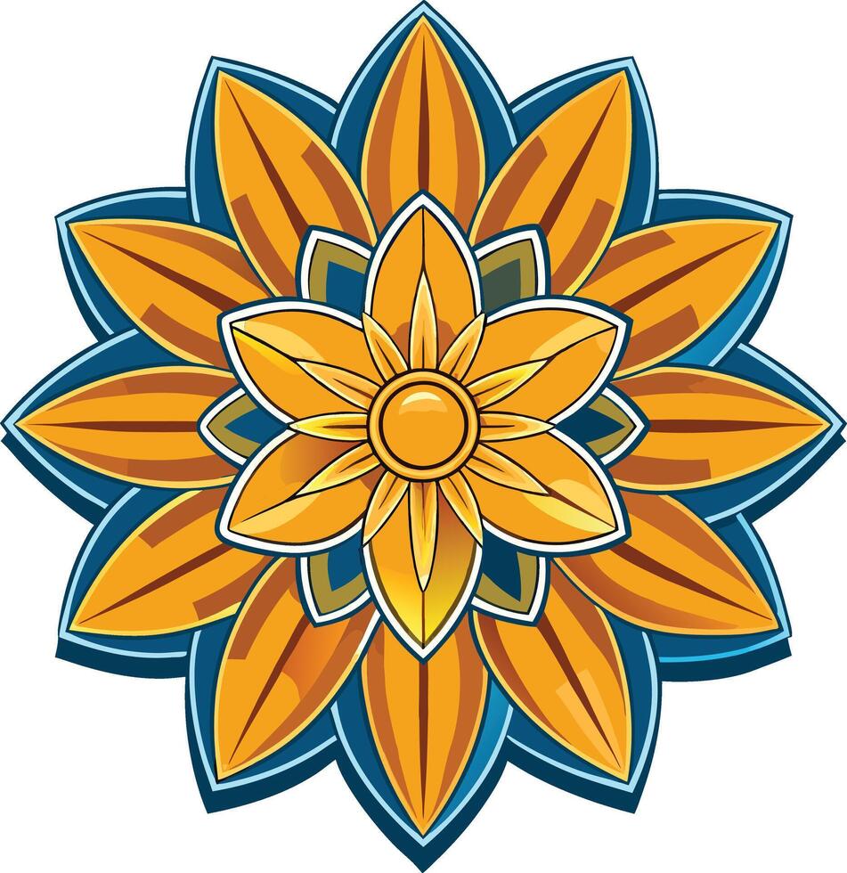 Mandala flower Illustration clipart vector