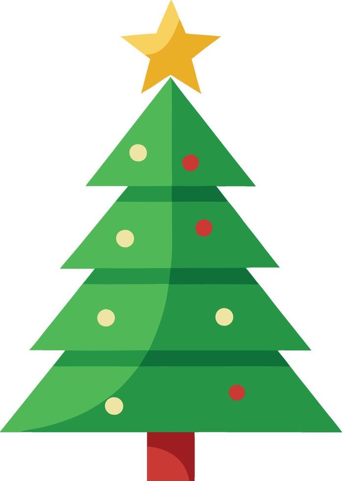 Christmas tree icon vector