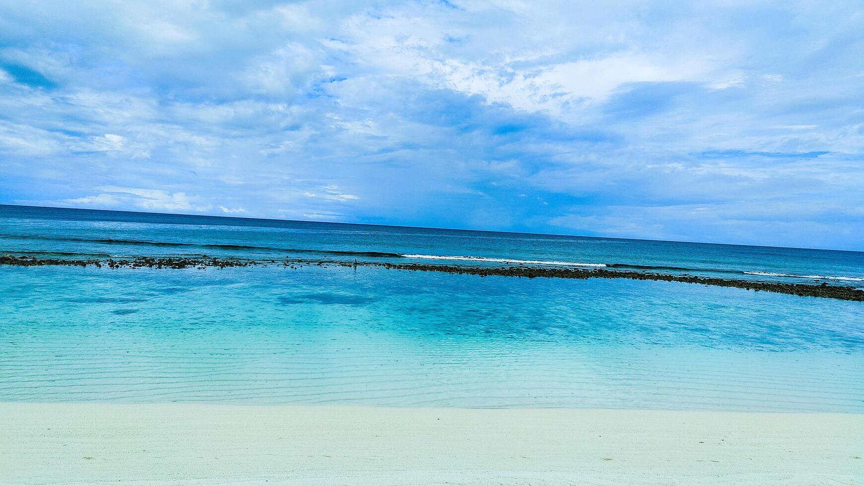 Enchanting Tropical Beach Scene Perfect for Travel Blogs and Summer Vacations photo