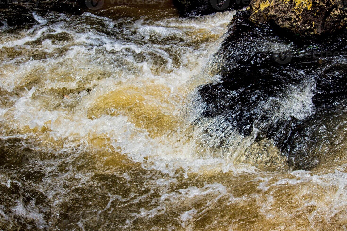 Detail of rocks at Iguazu Falls, Misiones, Argentina photo