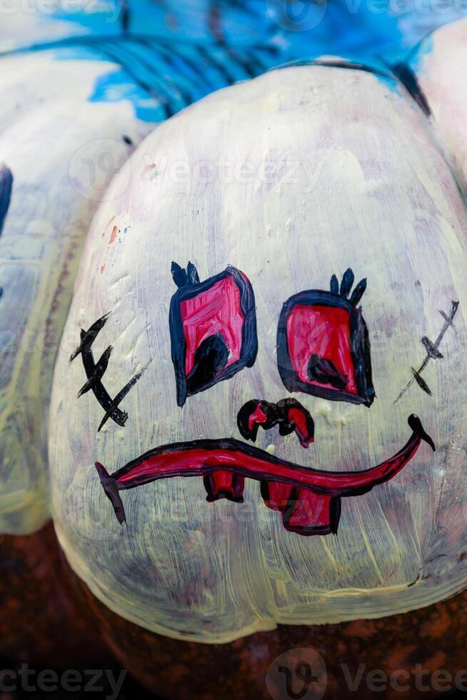 Beautiful pumpkins for halloween photo