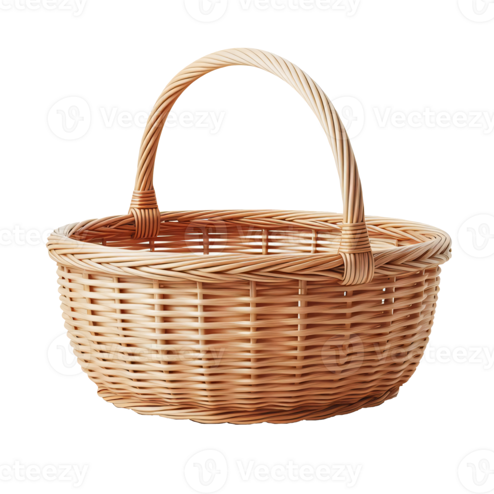new blank basket image, bamboo made blank basket png