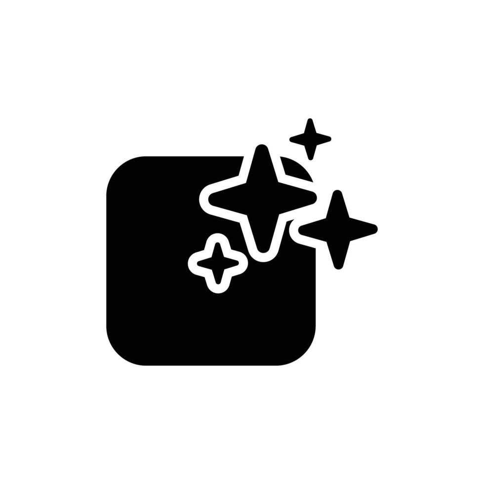 Artificial Intelligence icon. Solid style. Glyph black symbol. AI Generate logo. Isolated vector