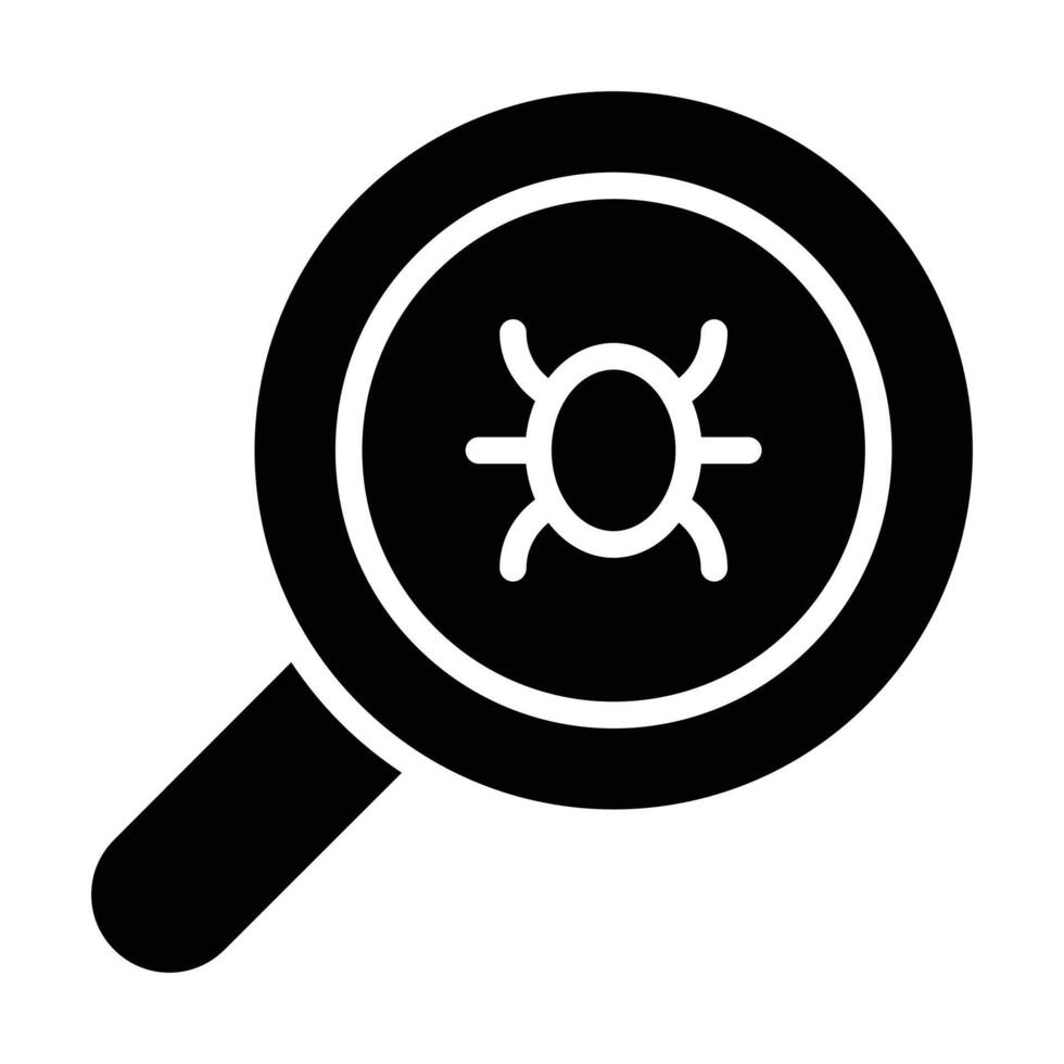 Simple Virus glyph icon. The icon can be used for websites, print templates, presentation templates, illustrations, etc vector