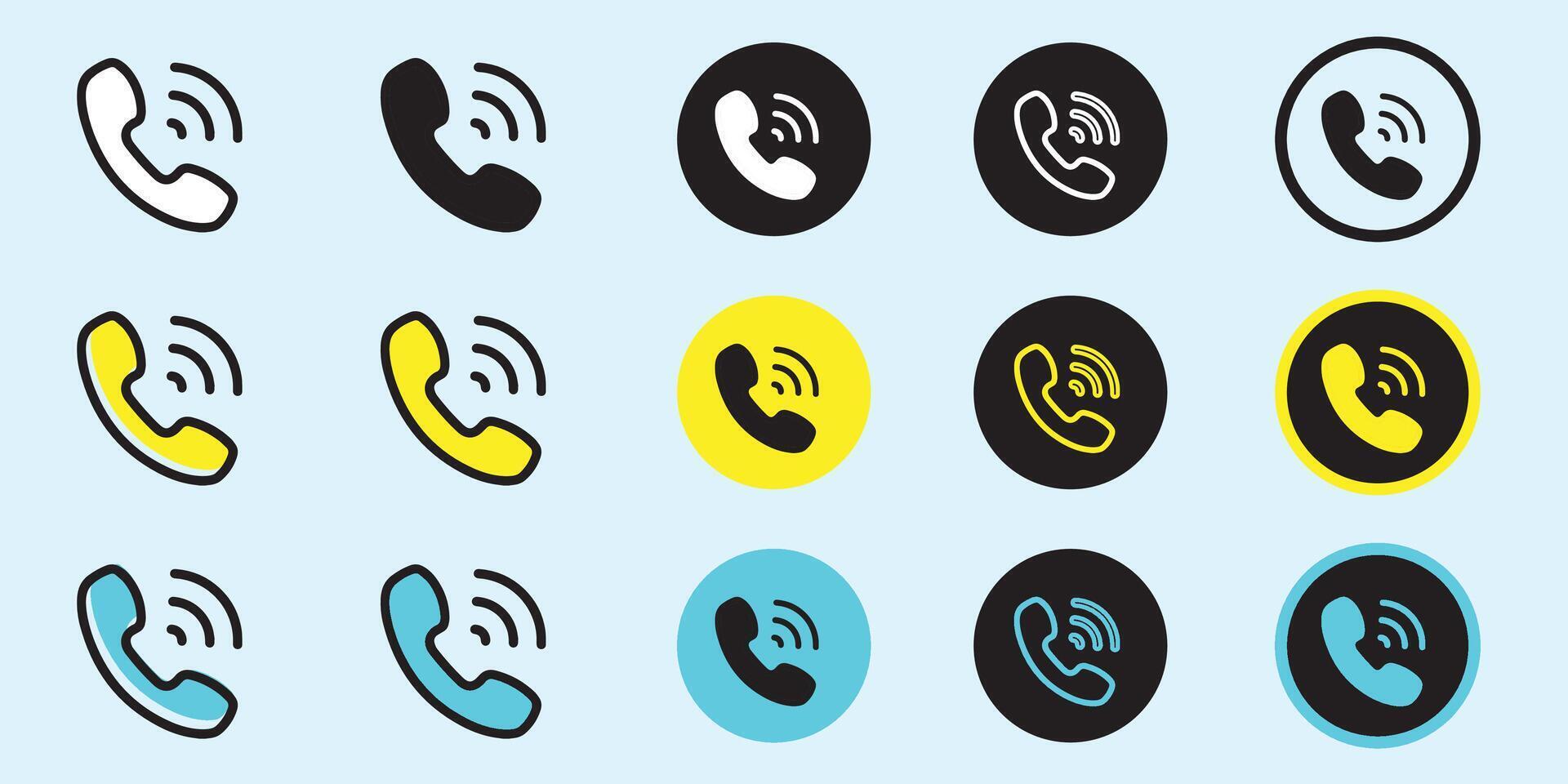 Set Call icon isolated on white background. Call icon modern symbol for graphic and web design. Call icon simple sign for logo, web, app, UI vector
